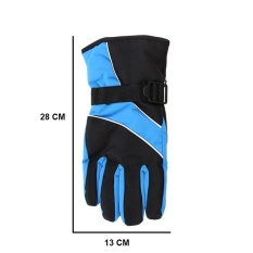 LLS Tinggi Kualitas Winter Outdoor Sport Mountain Ski Gloveswindproof Tahan Air Hangat Snowboard Di Bawah Nol Ski Cyclinggloves (Sapphire Blue) -Intl