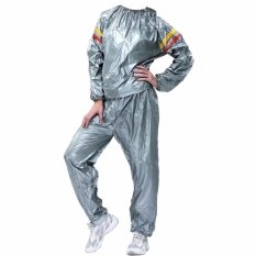 Lucky Sport Sauna Suit Baju Sauna Pembakar Lemak - Silver / 1Pcs