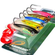 Lumiparty 5 Pcs Pancing Umpan Set 10 Cm 14.7G Lembut Silikon Grub Umpan Buatan Buatan dengan Betis Kait Spesifikasi: 5 Pcs Ukuran: 10 Cm
