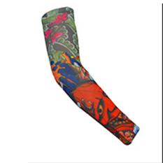 Lumiparty Motif Tato Sepeda Lengan Warmers Manset untuk Kegiatan Luar Ruangan Warna: w-88