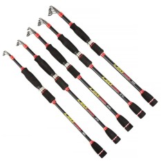 Lumiparty Karbon Serat Portabel Ultralight Teleskopis Bagian Pendek Joran Laut Berputar Tiang Panjang: 3.0 Meters-Internasional