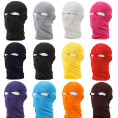 Likra Masker Topeng Ski Lintas Alam Bersepeda Sepeda Sepeda Motor C Jilbab Tudung Putih