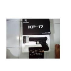 MAINAN MIRIP GLOCK 17 KWC GBB GREEN GAS