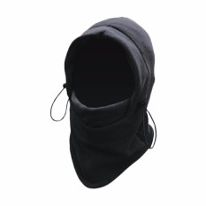 Masker Buff Balaclava Polar Multifungsi 6in1 Masker Full Face Kupluk Ninja - Hitam