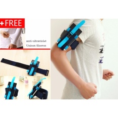 MCC New Fashion Klasik Pria Wanita Running Riding Anyaman Jogging Sport Arm Band Gym Lengan Bag Phone Cover untuk Cell Ponsel Eachinch-Intl