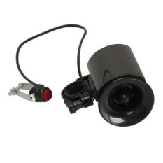 MEGA 6 Suara Alarm Sepeda Sepeda Listrik Tanduk Sirene Bell dengan Mount Kit Hitam