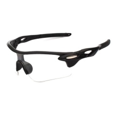 Men Women Sun Glasses Retro Mirror Vintage Style Shades Sport Cycling Goggles Glasses Specification:Bright black box white - intl