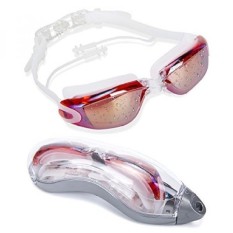 MIGAGA Swimming Goggles - Unisex No Leaking Triathlon Swim Glasses For Adult Men Women Youth Kids Child with Siamese EarPlugs,Sw - intl