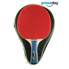 MightySpin 7 Star Ping Pong Paddle-Raket Tenis dengan Kinerja Bat-7ply Blade untuk Spin & Kecepatan Sponge Karet, Control & Spin-Untuk Maju Ke Tingkat Ahli Player (Shakehand)-Intl