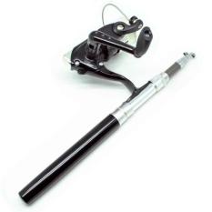 Mini Portable Fish Pen Fishing Rod Length 1.35m Joran Pancing Mini Model Pulpen 1,6 Meter Pancing Pena Ikan Besar Kecil Laut Sungai Kali Kolam Stick Stik Ringan Kuat Kokoh Aluminium Perlengkapan Memancing Portabel s1780 - Hitam
