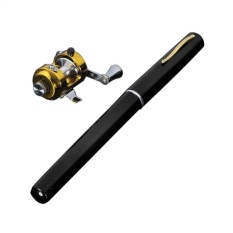 Mini Portabel Bentuk Pena Aluminium Paduan Ikan Pancingan dengan Reel-Intl