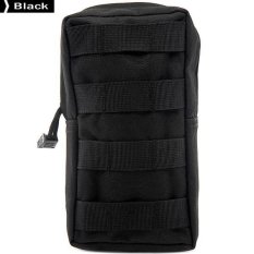 Molle Sistem Ripstop Outdoor Puing-puing Admission Bag Army Penggemar Pouch Paket (Hitam)