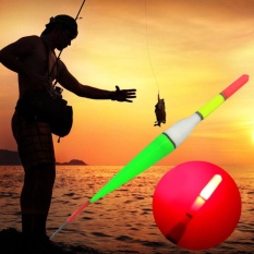 Moonar Waterproof Plastic Luminous LED Light Flashing Buoy Vertical Fishing Float - intl