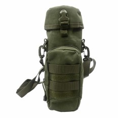 Multifungsi Berkemah Mendaki Berkuda Latihan Olahraga Sepeda Alat Kegiatan Luar Ruangan Oxford Nilon Botol Bahu Kantong Tas Pinggang Hijau Tentara