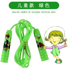 MYSPORTS Free shipping child skipping kindergarten elementary school sports parentchild plastic adjustable single jump rope. com days catGreen