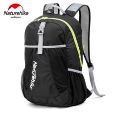 NH Outdoor Sport Travel Mountaineer Hiking Climbing Portable Ultralight Folding Waterproof Tas Ransel 5 Warna-Hitam