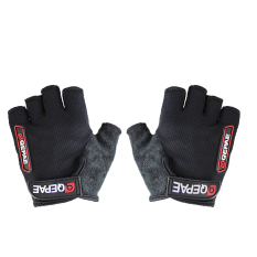 NiceEshop Bersepeda Sepeda Sports-luar Room Penyewaan Anti Slip Sejuk Sarung Tangan Setengah Jari (hitam, L)