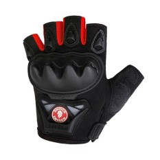 NiceEshop Berguna dan Keren Ventilasi Sarung Tangan Motocross Enduro Racing MTB BMX Sepeda Bersepeda Sarung Tangan (Merah Hitam, M) -Intl
