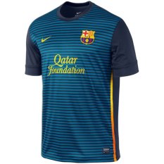 Nike Jersey Home SS FC Barcelona T Prematch - Biru Navy/ Marun