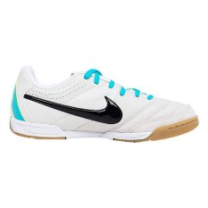 Nike JR Tiempo Natural IV LTR IC Sepatu Futsal - Light Bone/Black/Volt