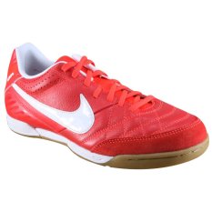 Nike Sepatu Futsal Tiempo Natural IV Leather IC - Red/White/Orange