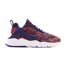 Nike WomensAirHuaracheRunUltraJacquard Sepatu Lari - Dark Blue/Red