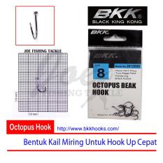 Obral Murah BKK Size 8 Octopus Beak Hook - Mata Kail Pancing Tajam & Kuat