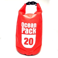 Ocean Pack Dry Bag Water Prooof Bag Tas Anti Air 20 Liter - Red