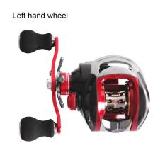 OH 17 + 1 Axles 7.0: 1 Gulungan Umpan Umpan Fishing ONE WAY Clutch Baitcasting Reel Merah & Hitam Tangan Kiri