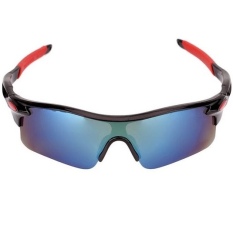 Ormano Kacamata Sepeda Lensa Mercury 009181 Sport Outdoor UV400 Protection HM Sunglasses Pria Wanita Man Women Fashion Glasses Kaca Mata Eyeglasses for Biker Hiking Motor Cycling Berkendara Memancing Melindungi dari Debu Kotoran Eye Protection - Merah