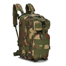 Outdoor Camping Tahan Aus 30L Backpack Mountaineering Hunting Travel Backpack Kapasitas Besar Tas Olahraga Tahan Air (Jungle Kamuflase) -Intl