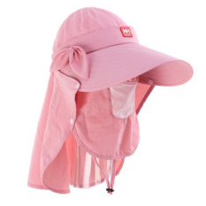 Kolam Cepat Pengeringan Bulat Matahari Helm Bernapas Mesh Masker Bonnie Topi Lipat Topi Sunbonnet 98% UV Perlindungan UPF50 Musim Panas Hat(Merah Muda) - Intl