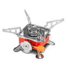 Outdoor Kecil Kepala Tungku Square Kepala Tungku Portable Folding Built-in Oven Kompor Camping-Intl