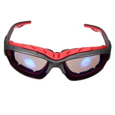 Olahraga Luar Ruangan Bersepeda Sepeda Naik Sepeda Kacamata Matahari Eyewear Melotot UV400 Lensa Merah Bingkai Biru Lensa
