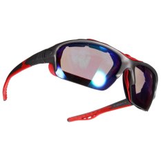 Olahraga Luar Ruangan Bersepeda Sepeda Naik Sepeda Kacamata Matahari Eyewear Melotot UV400 Lensa Merah Bingkai Biru Lensa