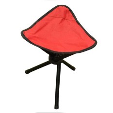 Luar Ruangan Berkaki Tiga Lipat Lipat Stool Kemah Pantai Pancing Perjalanan Kursi-Internasional