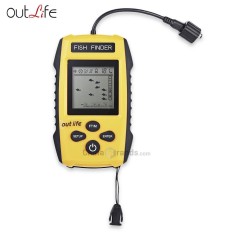 Outlife 0.7-100 M 200 KHz Ikan Sonar Pencari Transduser Alarm-Intl