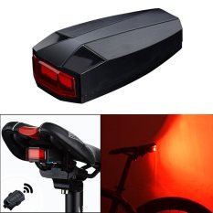 PAlight 4 in 1 Sepeda Smart nirkabel belakang lampu Bersepeda Remote Control Alarm Lock Mountain Bike Bell tongkol Tailight