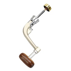 PALIGHT Memancing Reel Berputar Rocker Arm Kayu Engkol Lipat Handle Aksesoris (Ukuran: M)