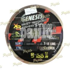 PE1 0.14mm 20lb 100M Duraflex Genesis PE 1 X8 Senar Pancing Nilon Tali Umpan Joran Pancingan Mancing Mania Air Laut Tawar Makanan Makan Pakan Ikan Multi Warna Colour