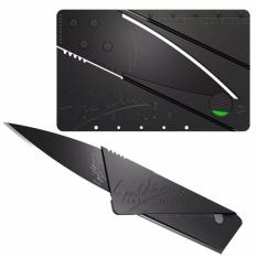 Pisau Kartu Card Folding Knife Pisau Lipat Kartu Multifungsi - Hitam