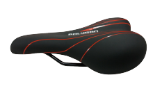 Polygon Sadel Sepeda MTB - Hitam Merah