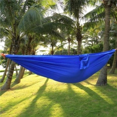 Portable Parasut Kain Nilon Hammock untuk Dua Orang Lover Family Outdoor Travel Camping Hiking Backpacking Mountaining Traveling-Intl