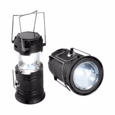 Prime Mini Lampu Lentera Senter Emergency LED Solar Rechargeable - Hitam