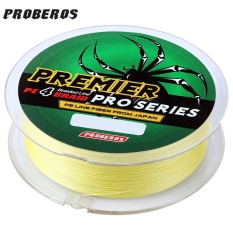 PROBEROS 100 M P 4 Helai Cetak Gerai Net Mengepang Tali Kail Mm X 80mm untuk 15,88 Kg (kuning)-International