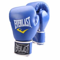 Profesional Sarung Tinju Sarung Tangan MMA Muay Thai Pelatihan Sarung Tangan Sarung Tangan Tinju (Biru)