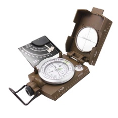 Profesional Military Army Metal Sighting Compass W/Inclinometer Warna Hijau-Intl