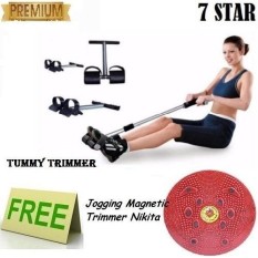 PROMO PAKET OLAHRAGA Alat Pembentuk Tubuh Tummy Trimmer + FREE Jogging Body Plate 1Pcs