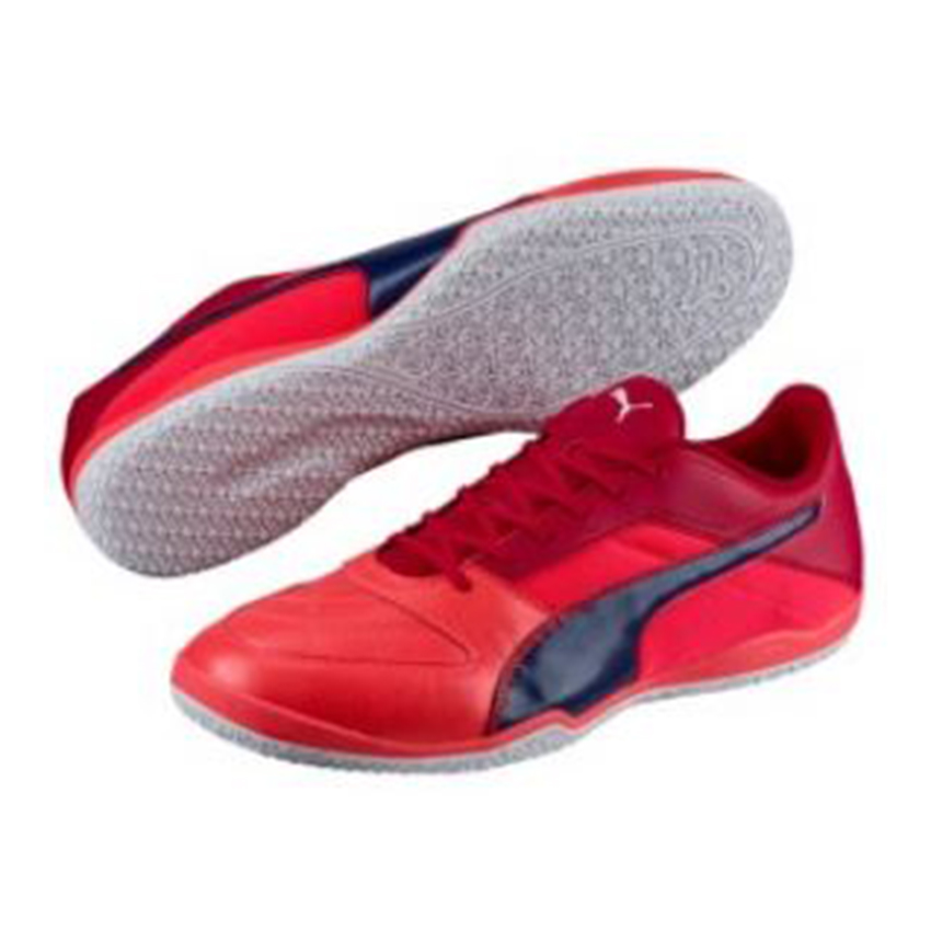 Puma Gavetto II Sepatu Futsal Pria Fiery Coral-Blue Depths-Toreador-Puma White