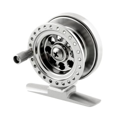 Perak Berkualitas Firm Aluminium Berkualitas Tinggi Es Laut Fly Fishing Tackle Line Roda Reel-Intl